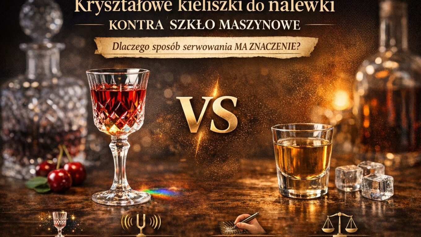 kryształowe kieliszki vs szklane